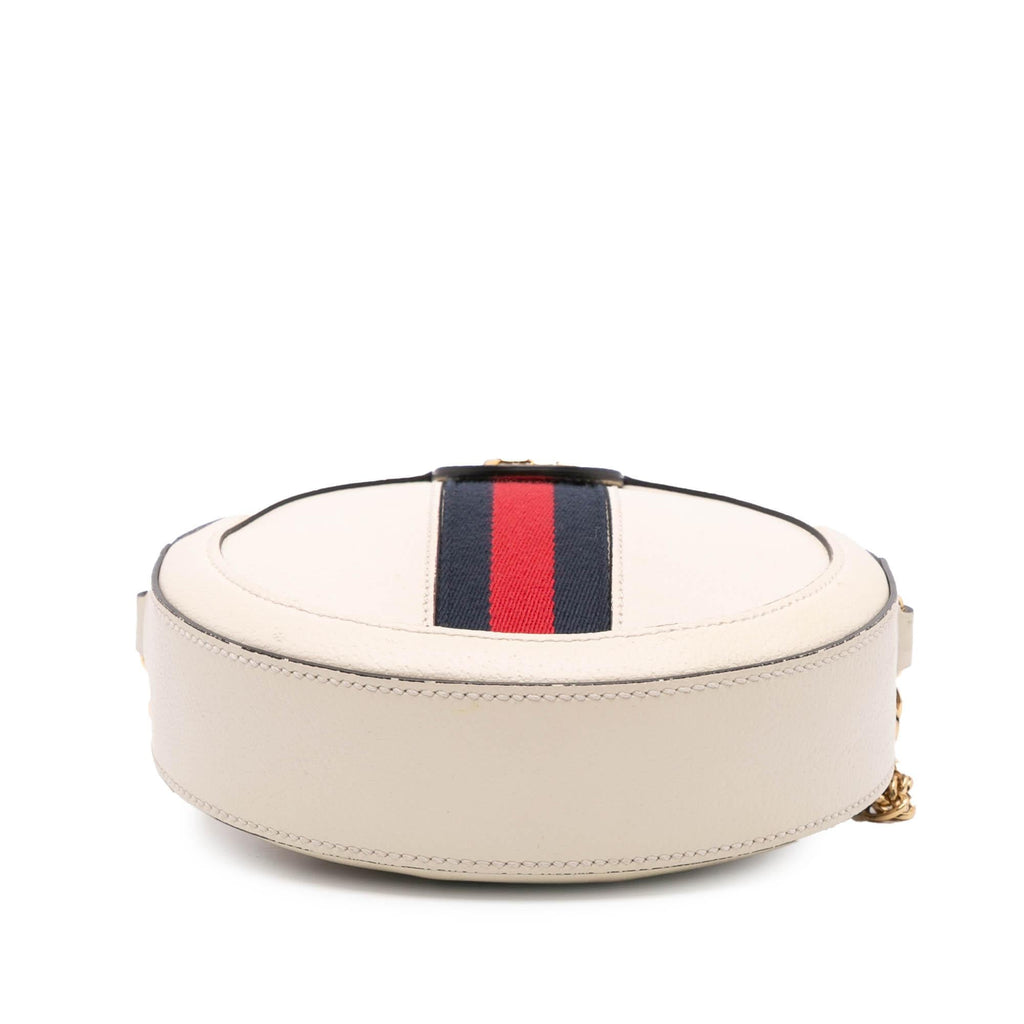 Gucci Mini Leather Ophidia Round Crossbody