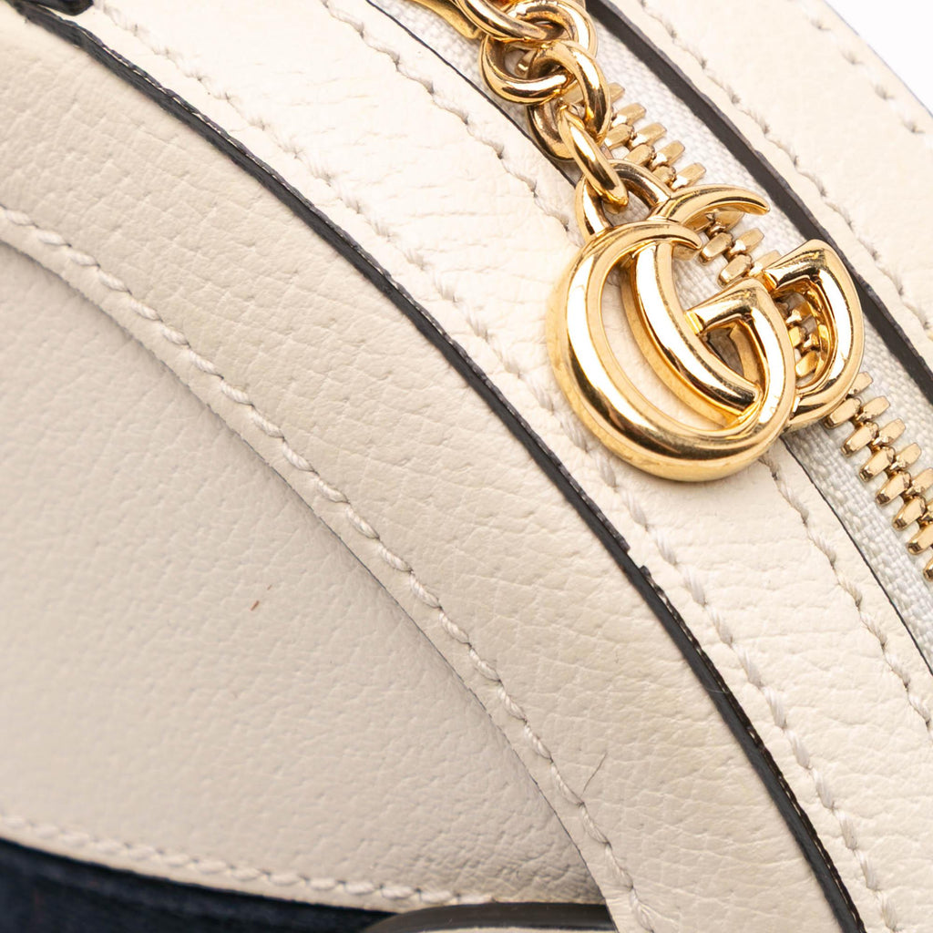 Gucci Mini Leather Ophidia Round Crossbody