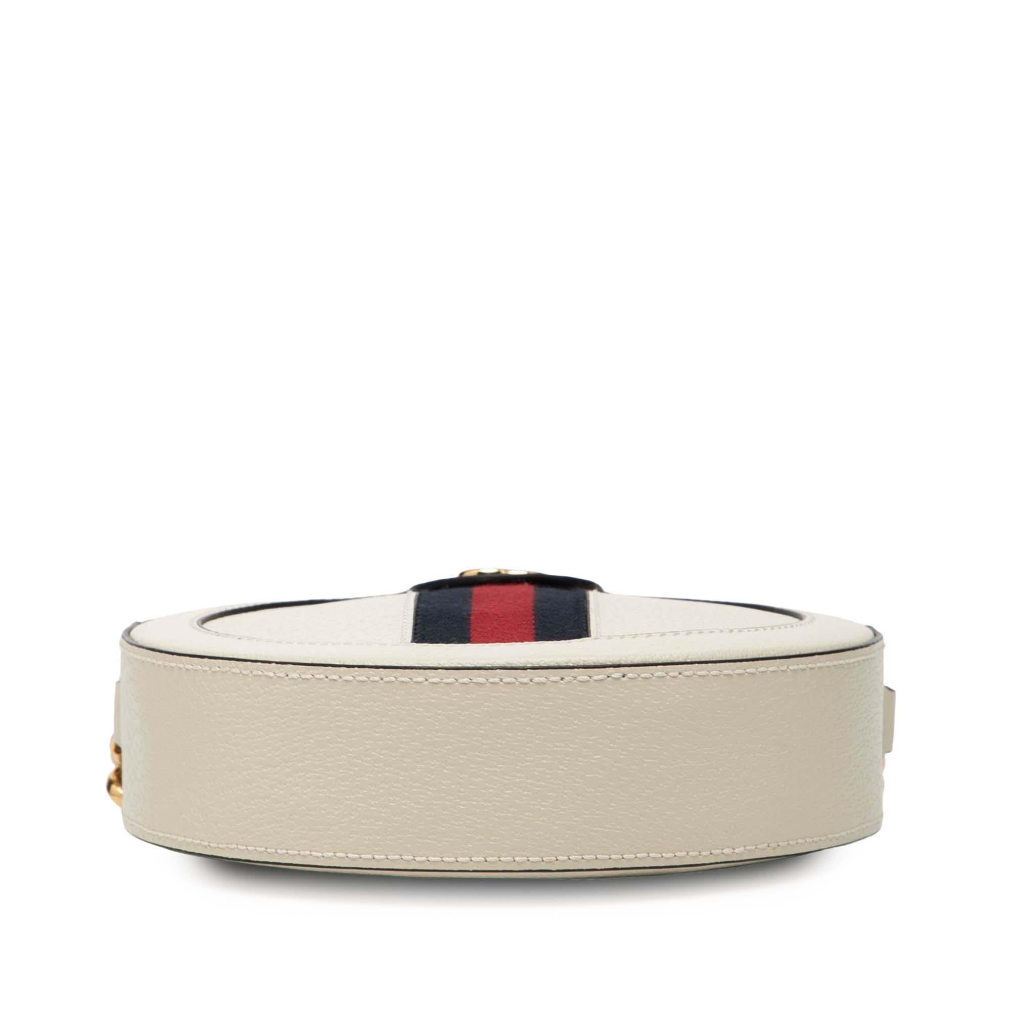 Gucci Mini Leather Ophidia Round Crossbody