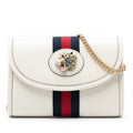 Gucci Mini Leather Rajah Web Chain Crossbody