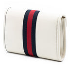 Gucci Mini Leather Rajah Web Chain Crossbody