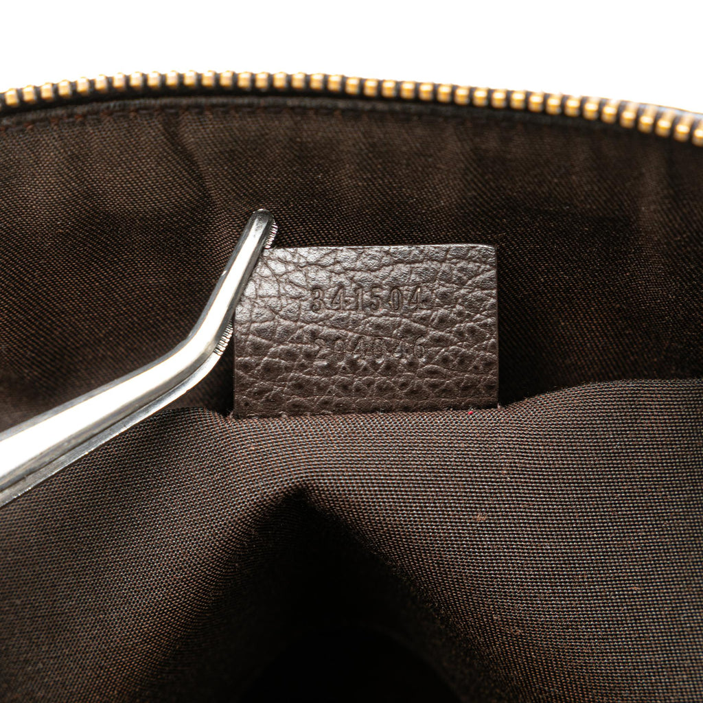 Gucci Mini Leather Web Dome Satchel