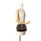 Gucci Mini Leather Web Dome Satchel
