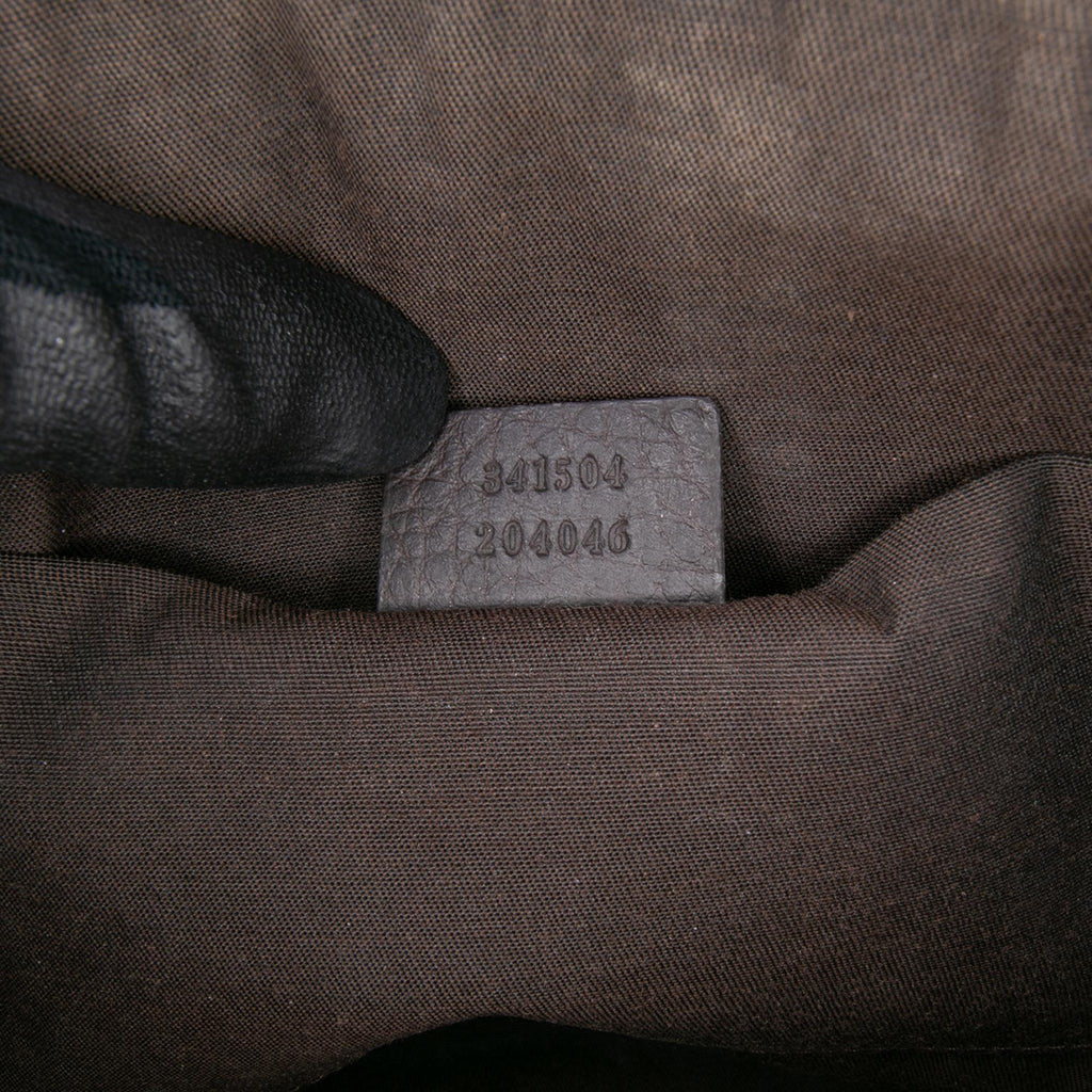 Gucci Mini Leather Web Dome Satchel