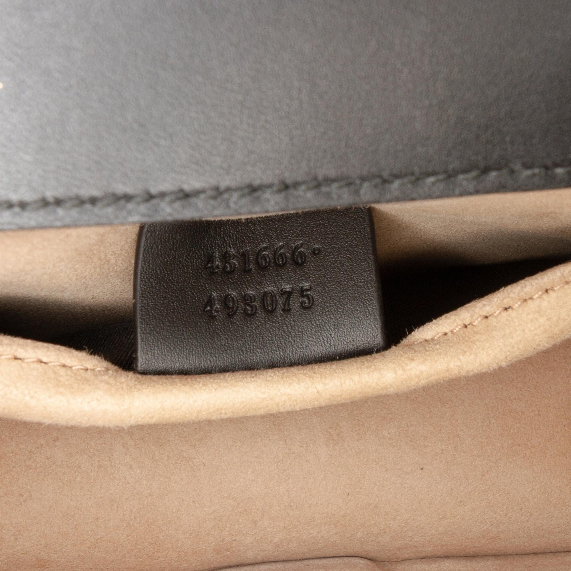 Gucci Mini Leather Web Sylvie Chain Crossbody