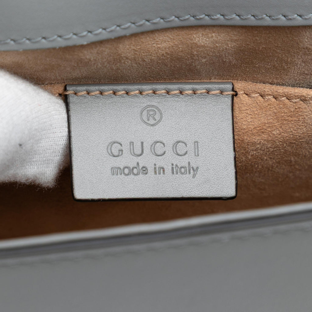 Gucci Mini Leather Web Sylvie Chain Crossbody