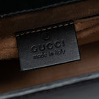 Gucci Mini Leather Web Sylvie Chain Crossbody