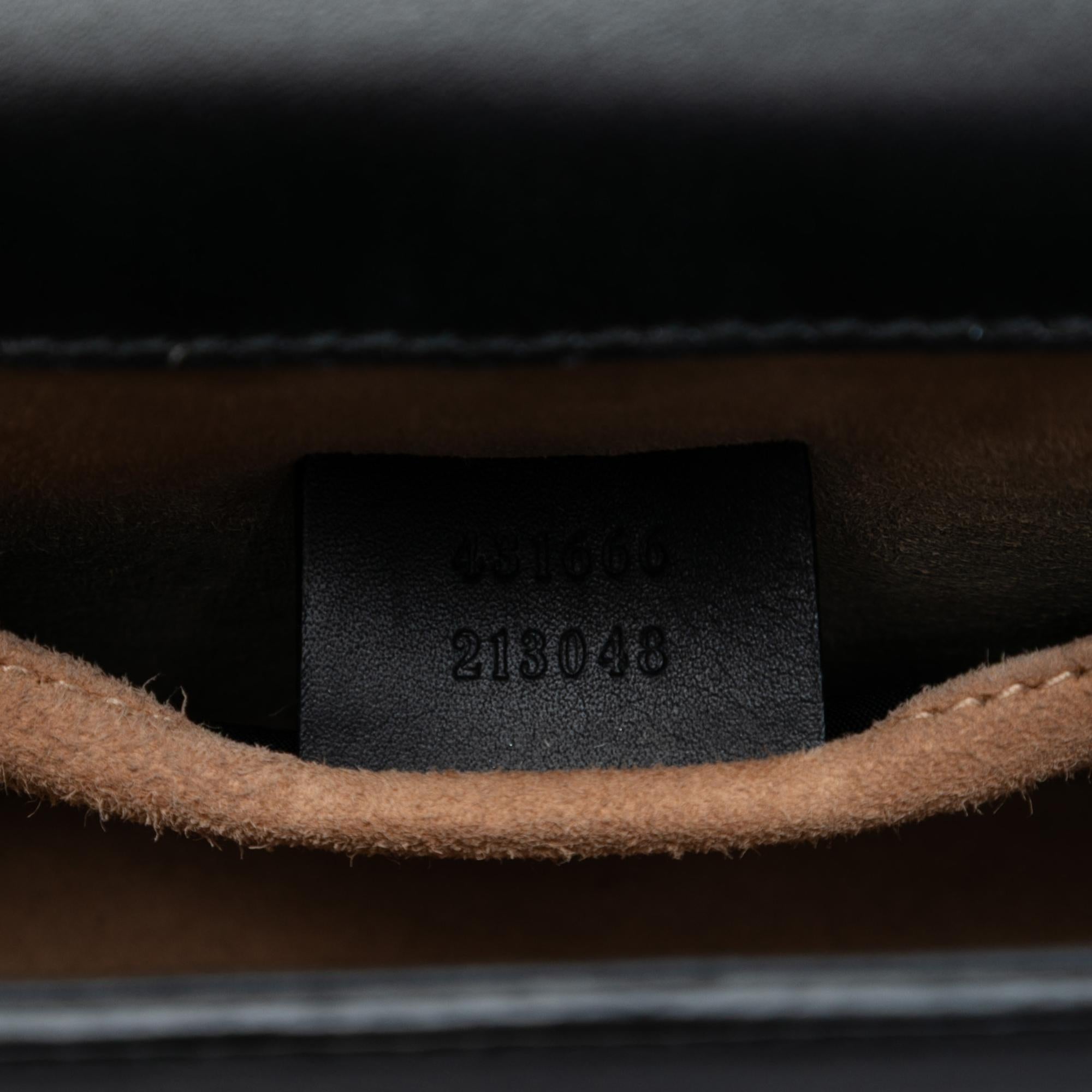 Gucci Mini Leather Web Sylvie Chain Crossbody