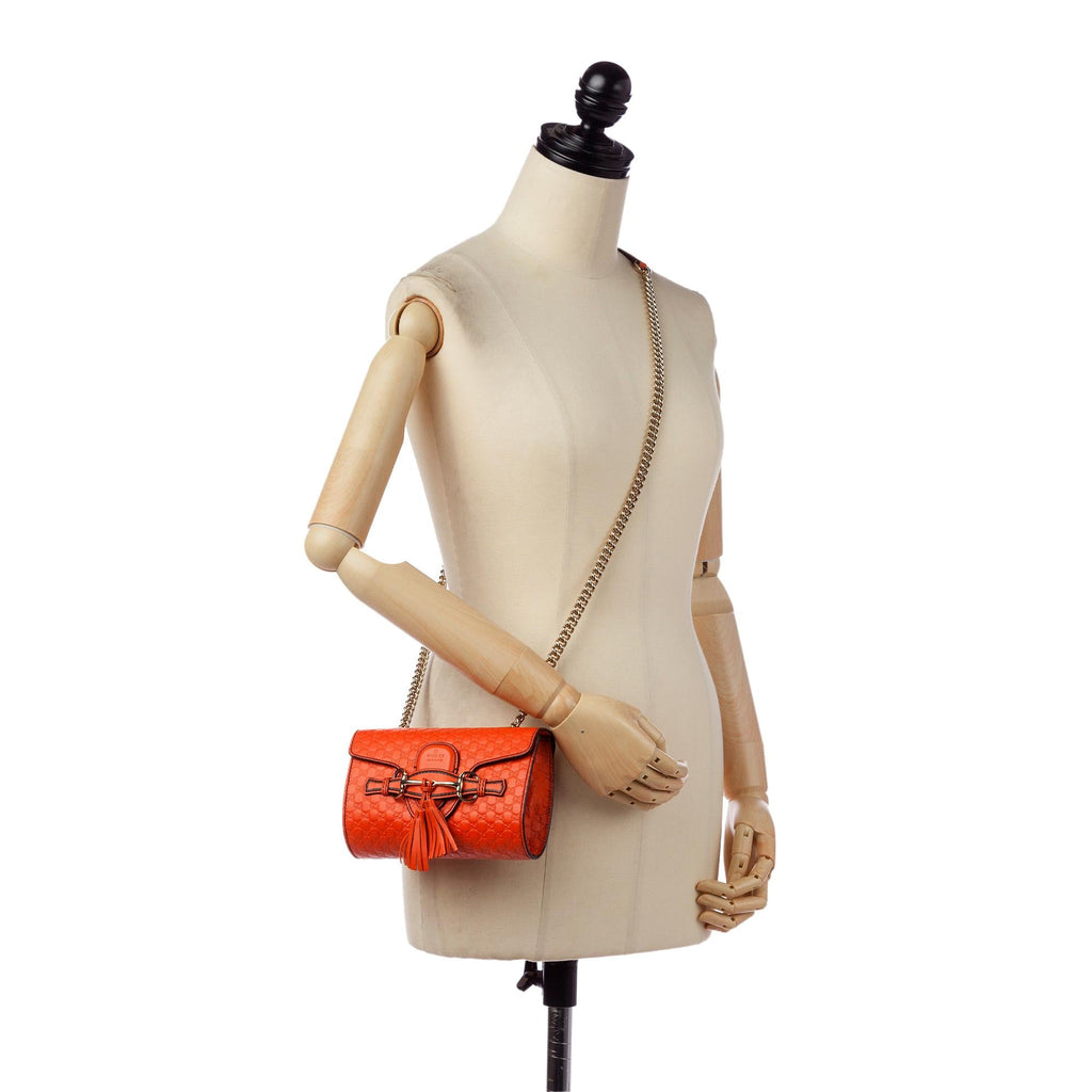 Gucci Mini Microguccissima Emily Crossbody Bag (SHG-32585)