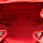 Gucci Mini Patent Bamboo Drawstring Backpack