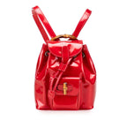 Gucci Mini Patent Bamboo Drawstring Backpack
