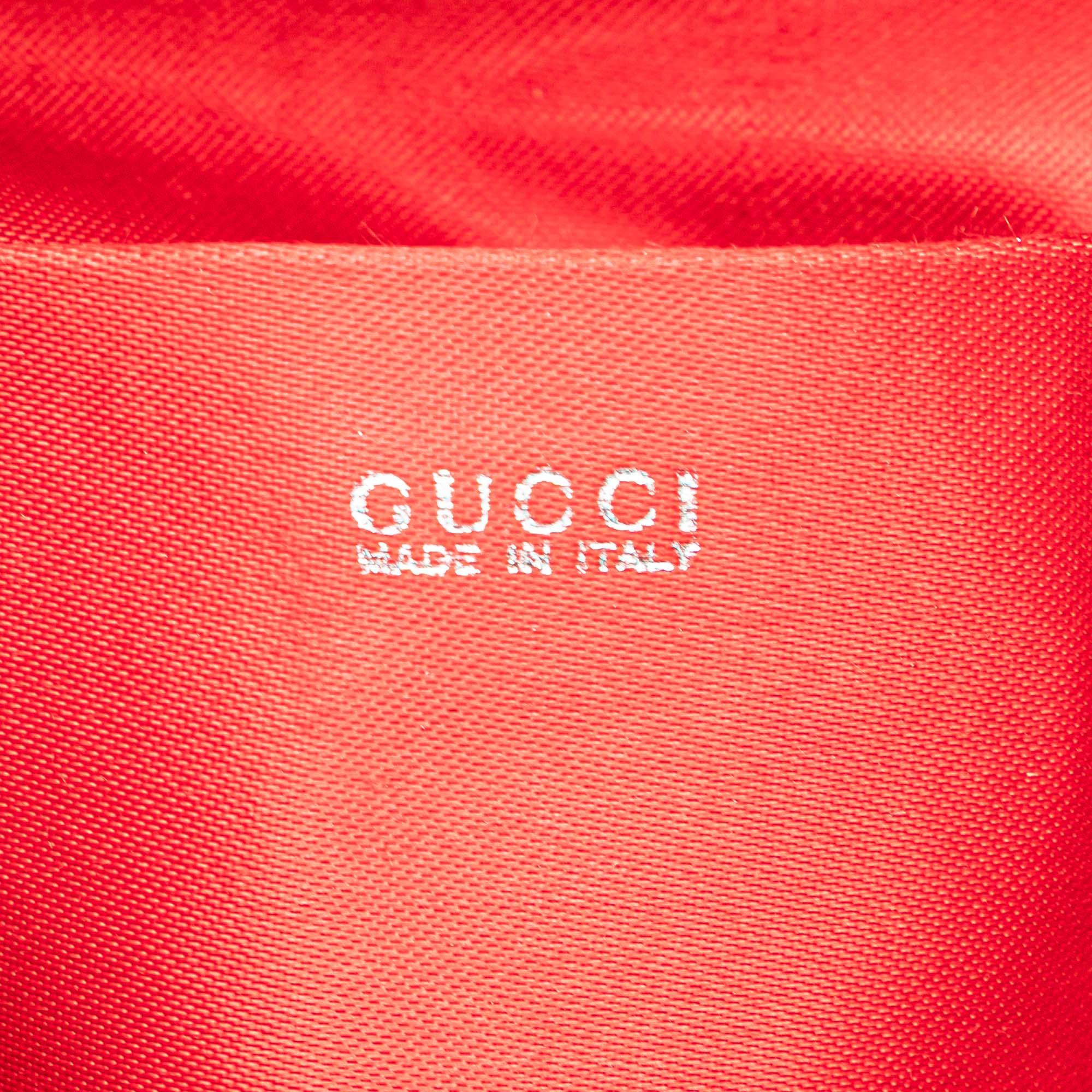 Gucci Mini Patent Bamboo Drawstring Backpack