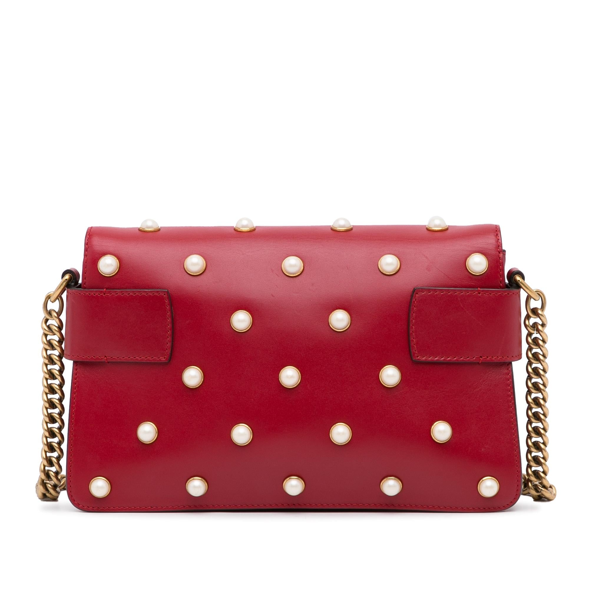 Gucci Mini Queen Margaret Broadway Leather Satchel (SHG-3ul90T)