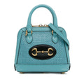 Gucci Mini Raffia Horsebit 1955 Top Handle Bag (SHG-TqNTHU)