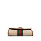 Gucci Mini Rajah Web Chain Canvas Crossbody Bag