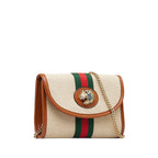 Gucci Mini Rajah Web Chain Crossbody Bag (SHG-01btm5)