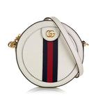 Gucci Mini Round Ophidia Leather Crossbody Bag (SHG-35657)