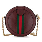 Gucci Mini Round Ophidia Leather Crossbody Bag (SHG-X9STIA)