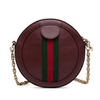 Gucci Mini Round Ophidia Leather Crossbody Bag (SHG-GPbMvF)