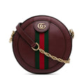 Gucci Mini Round Ophidia Leather Crossbody Bag (SHG-GPbMvF)