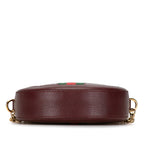 Gucci Mini Round Ophidia Leather Crossbody Bag (SHG-1IdXbq)
