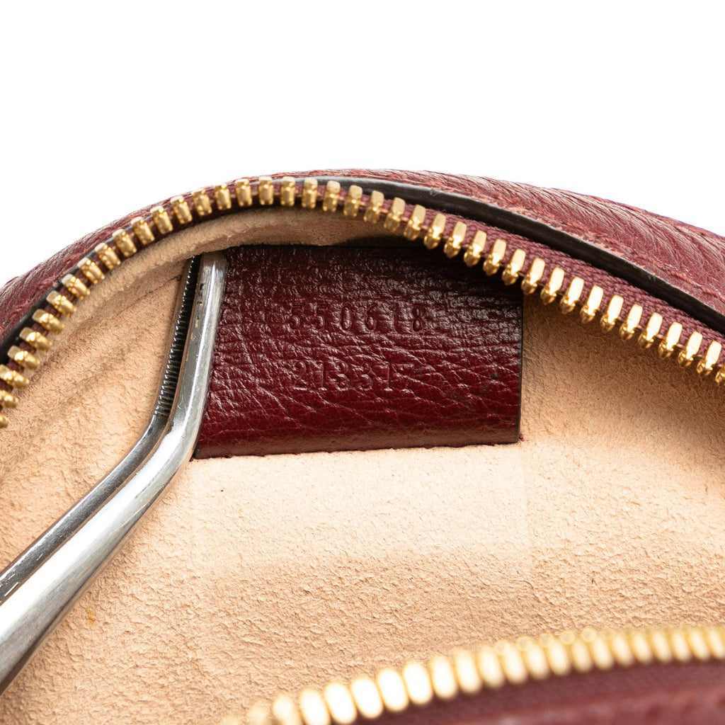 Gucci Mini Round Ophidia Leather Crossbody Bag (SHG-1IdXbq)