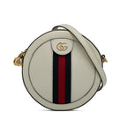 Gucci Mini Round Ophidia Leather Crossbody Bag (SHG-MKTErB)