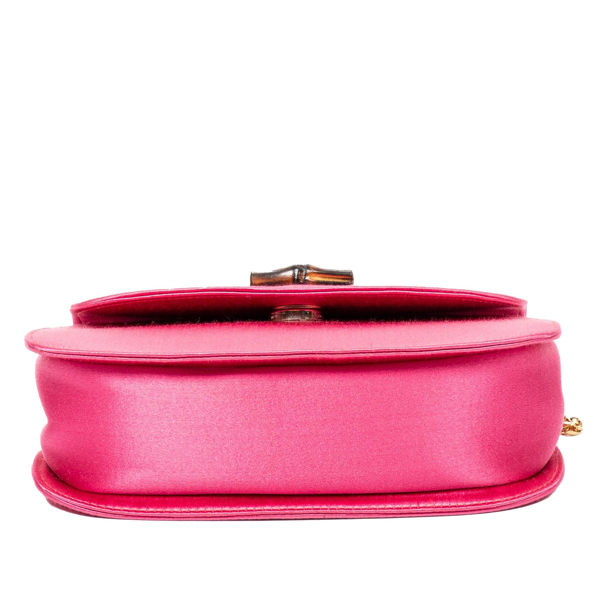 Gucci Mini Satin Bamboo Night (SHG-gJ0Jsi)