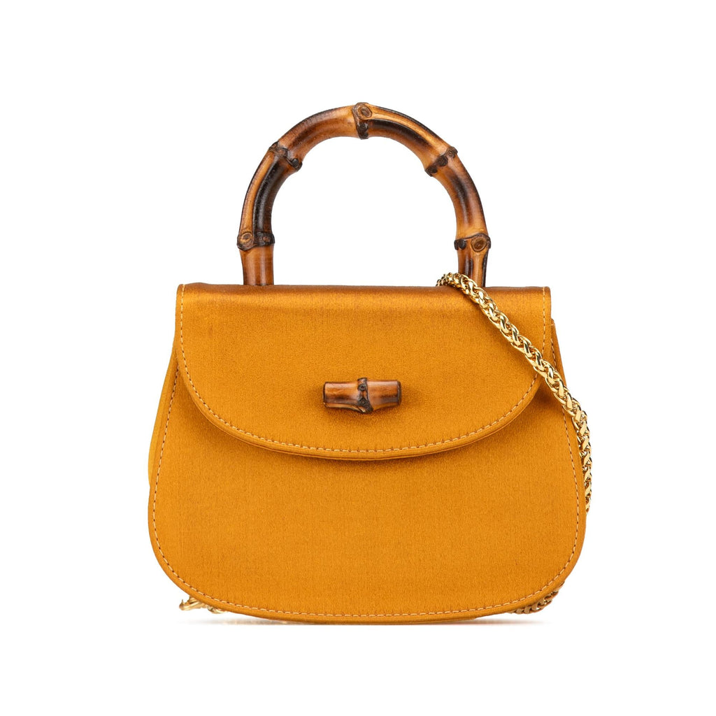 Gucci Mini Satin Bamboo Night