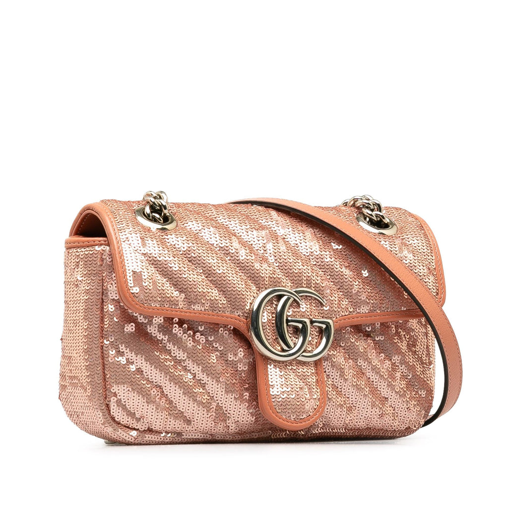 Gucci Mini Sequin GG Marmont Matelasse Crossbody Bag