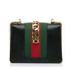 Gucci Mini Sylvie Leather Chain Crossbody Bag (SHG-Rb9ccQ)