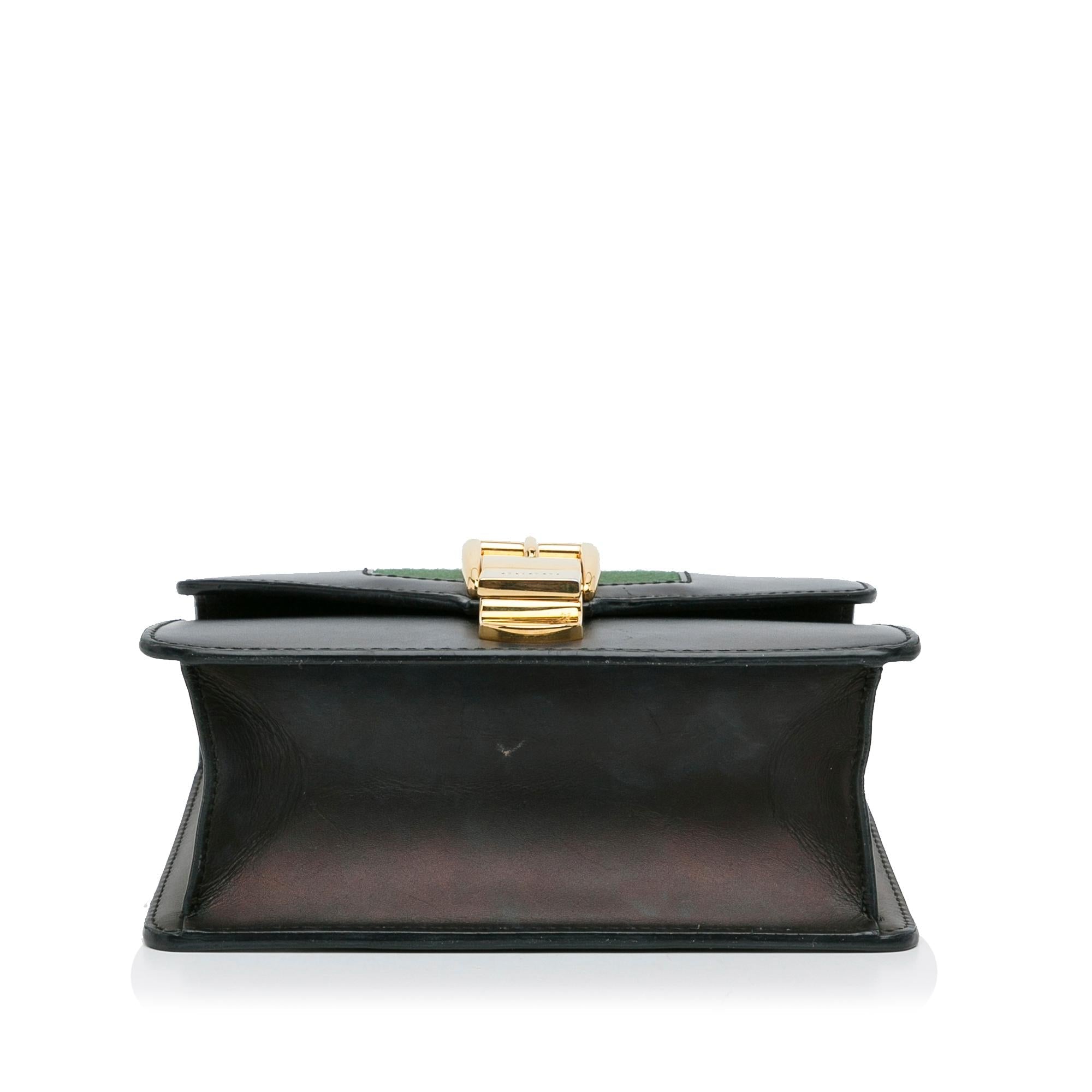 Gucci Mini Sylvie Leather Chain Crossbody Bag (SHG-Rb9ccQ)