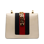 Gucci Mini Sylvie Leather Chain Crossbody Bag (SHG-1OZLSf)