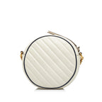 Gucci Mini Torchon GG Marmont Round Crossbody Bag (SHG-QPna6L)