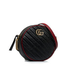 Gucci Mini Torchon GG Marmont Round Crossbody Bag (SHG-ZnjZFD)