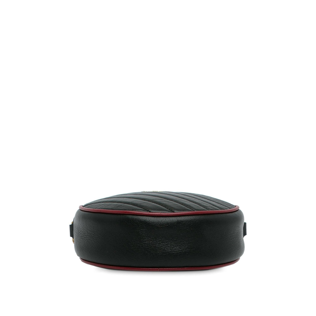 Gucci Mini Torchon GG Marmont Round Crossbody Bag (SHG-qSKdwn)