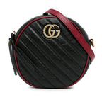 Gucci Mini Torchon GG Marmont Round Crossbody Bag (SHG-cxRkwZ)