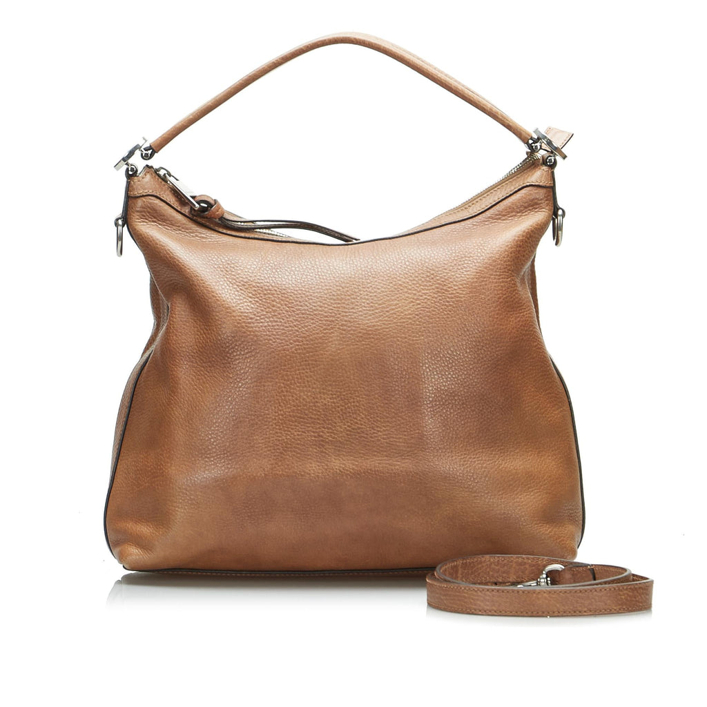 Gucci Miss GG Leather Satchel (SHG-7ayd0Q)