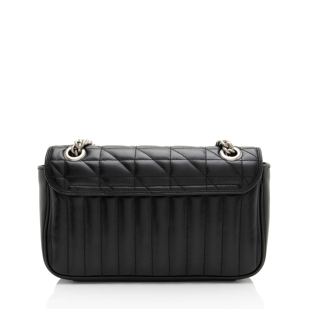 Gucci Mixed Matelasse Leather GG Marmont Aria Medium Flap Bag