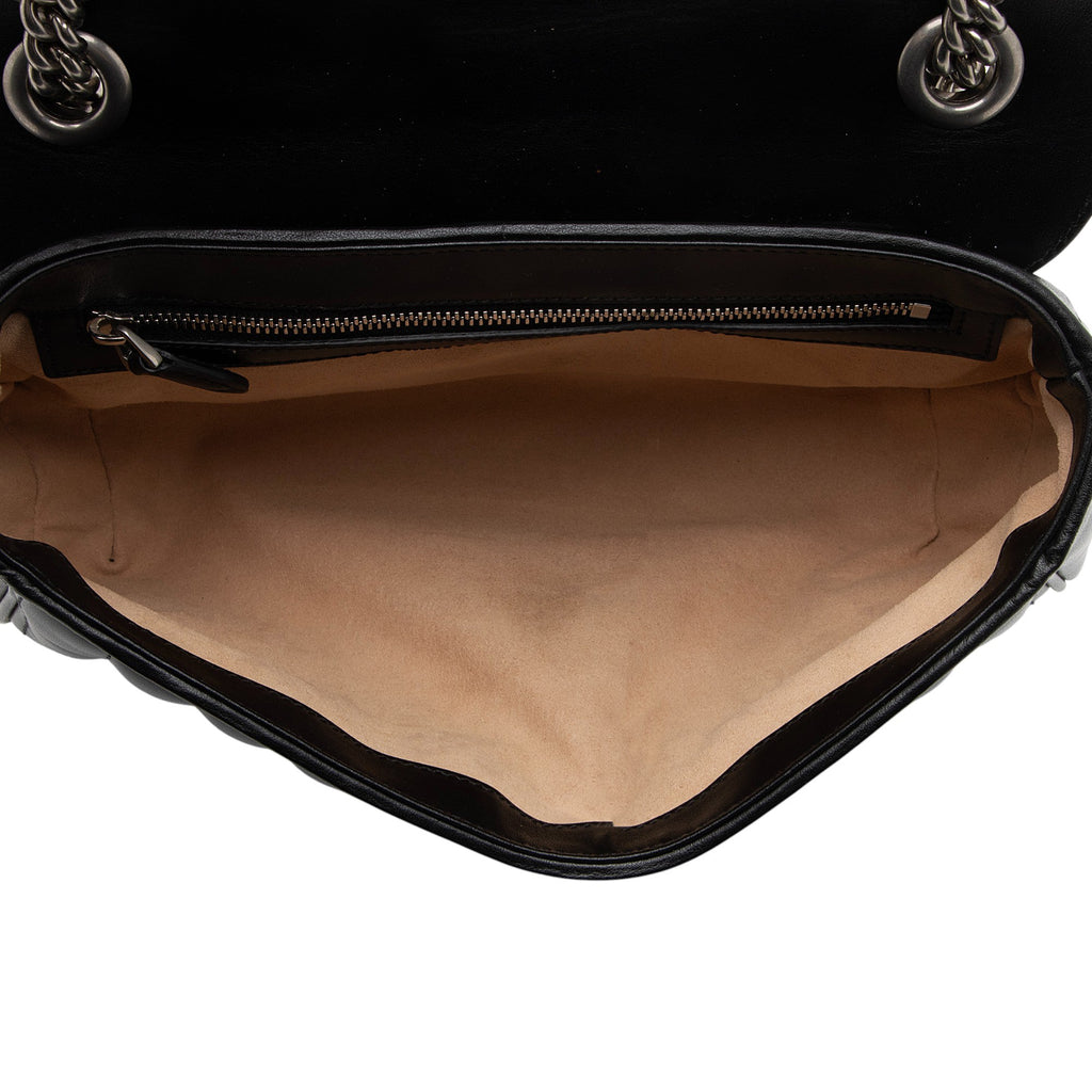 Gucci Mixed Matelasse Leather GG Marmont Aria Medium Flap Bag
