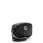 Gucci Mixed Matelasse Leather GG Marmont Aria Mini Chain Bag