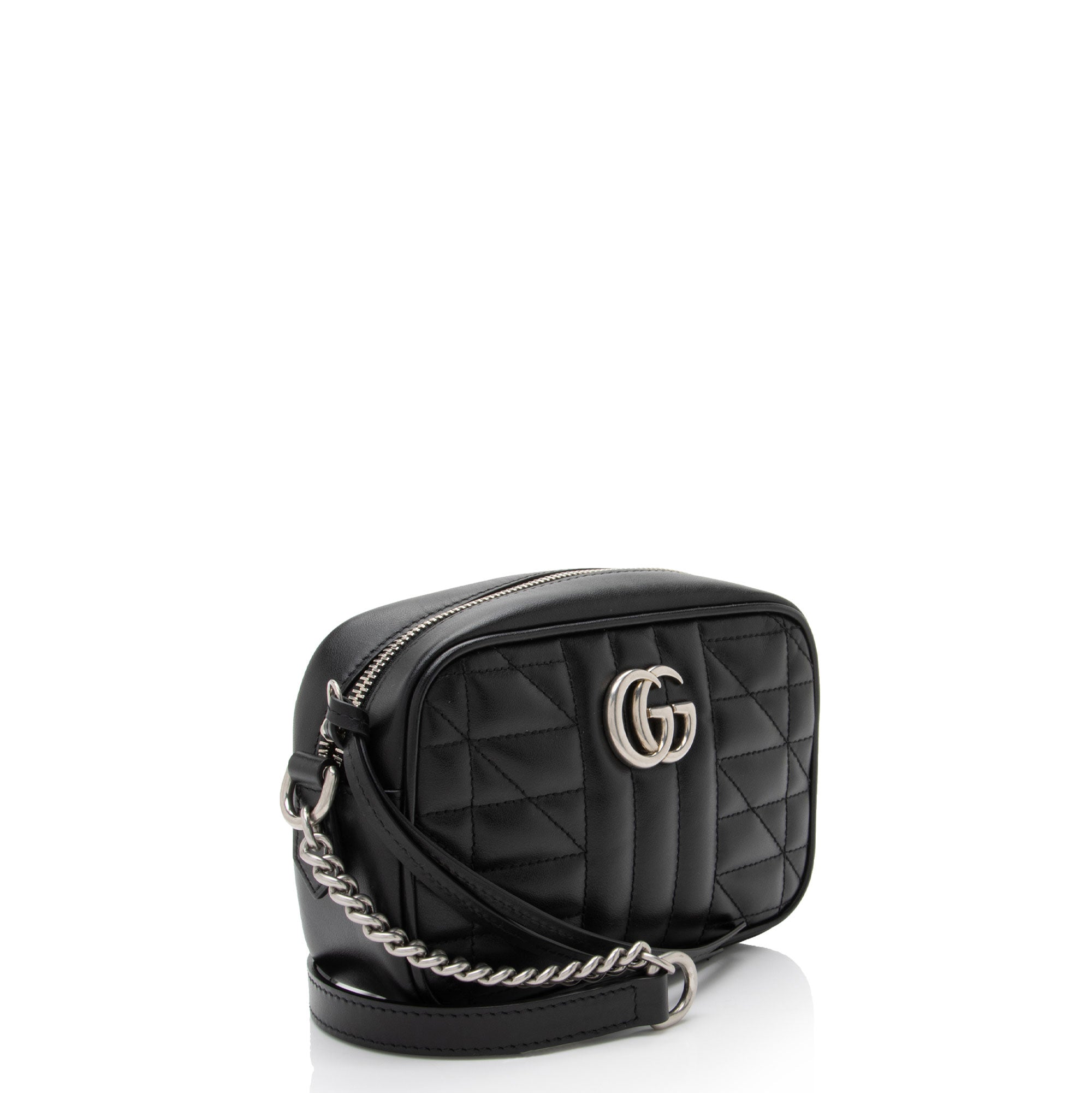 Gucci Mixed Matelasse Leather GG Marmont Aria Mini Chain Bag