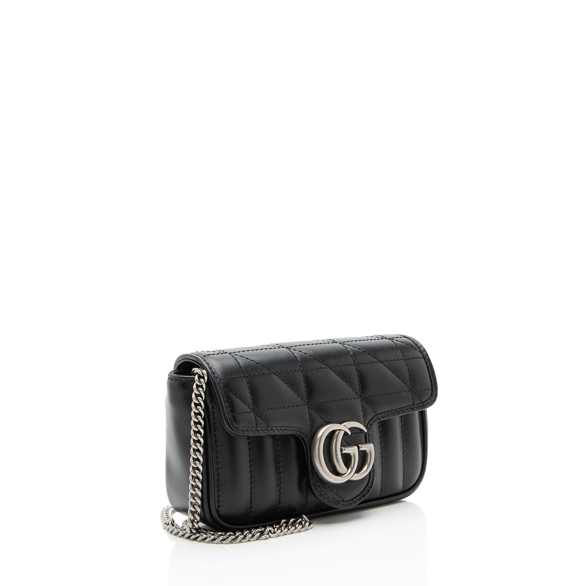 Gucci Mixed Matelasse Leather GG Marmont Aria Mini Flap Bag
