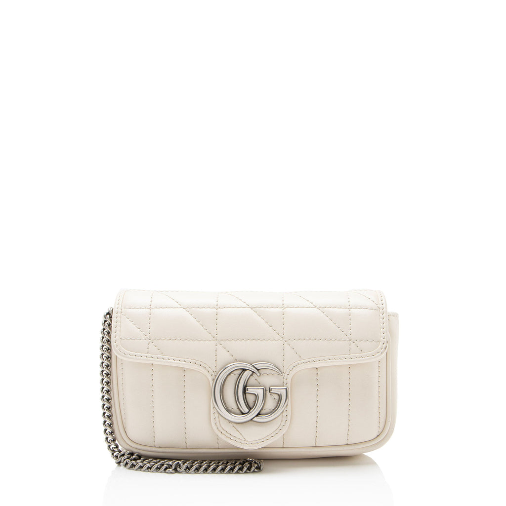 Gucci Mixed Matelasse Leather GG Marmont Aria Mini Flap Bag