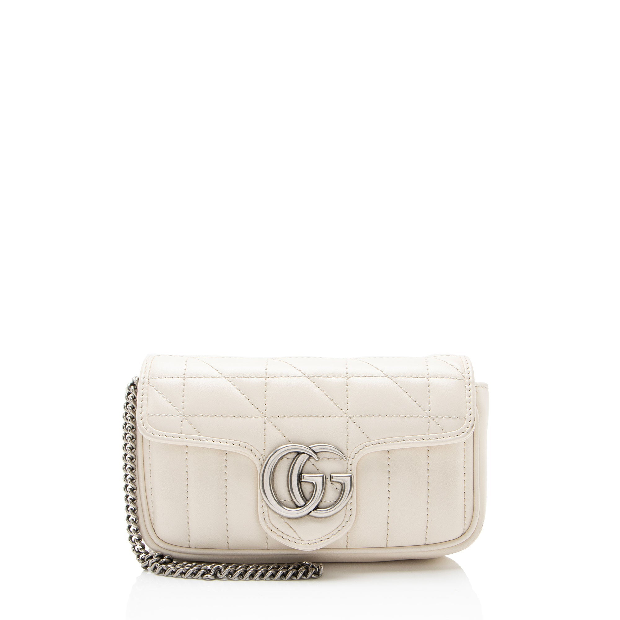 Gucci Mixed Matelasse Leather GG Marmont Aria Mini Flap Bag