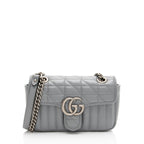 Gucci Mixed Matelasse Leather GG Marmont Aria Small Flap Bag