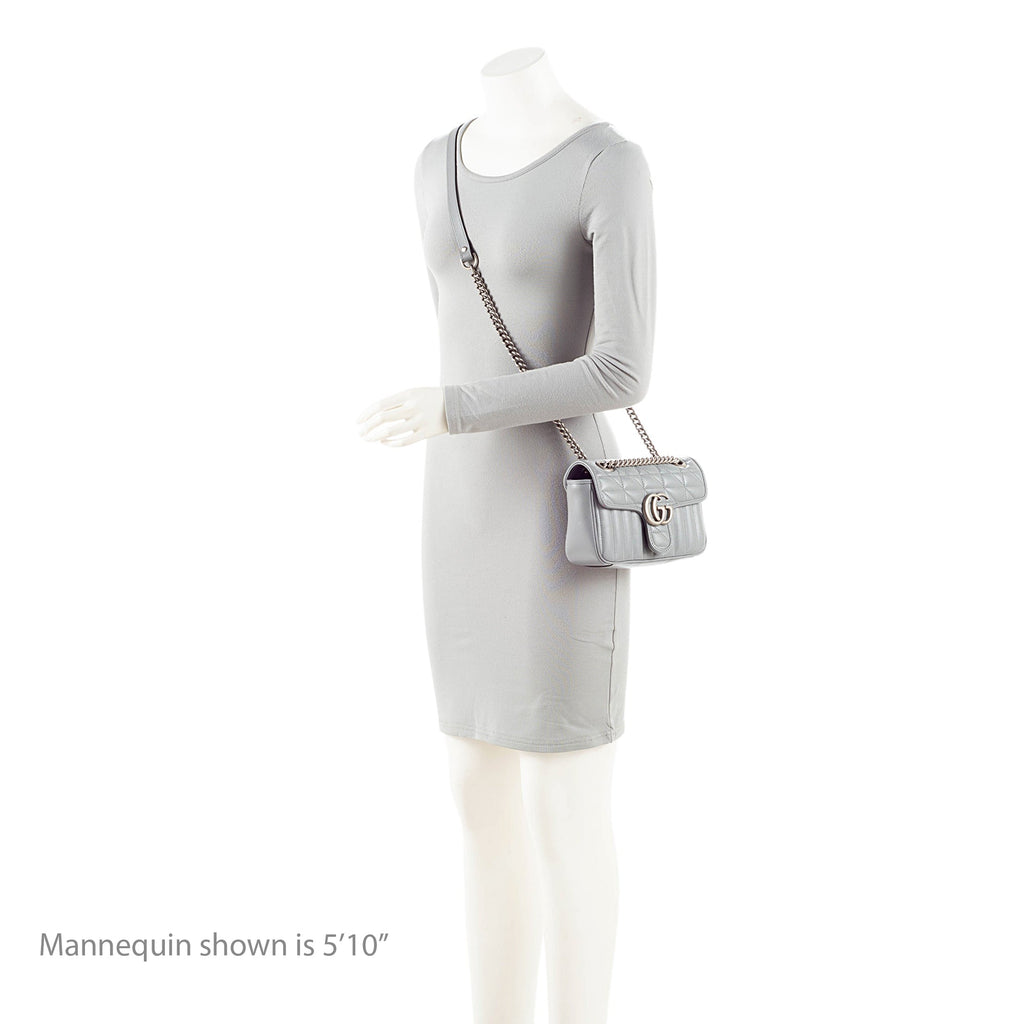 Gucci Mixed Matelasse Leather GG Marmont Aria Small Flap Bag