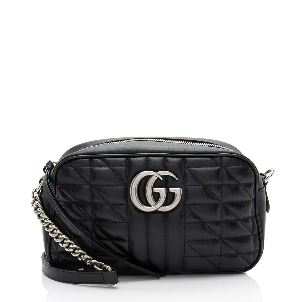 Gucci Mixed Matelasse Leather GG Marmont Aria Small Shoulder Bag (SHF-9Mi1xp)
