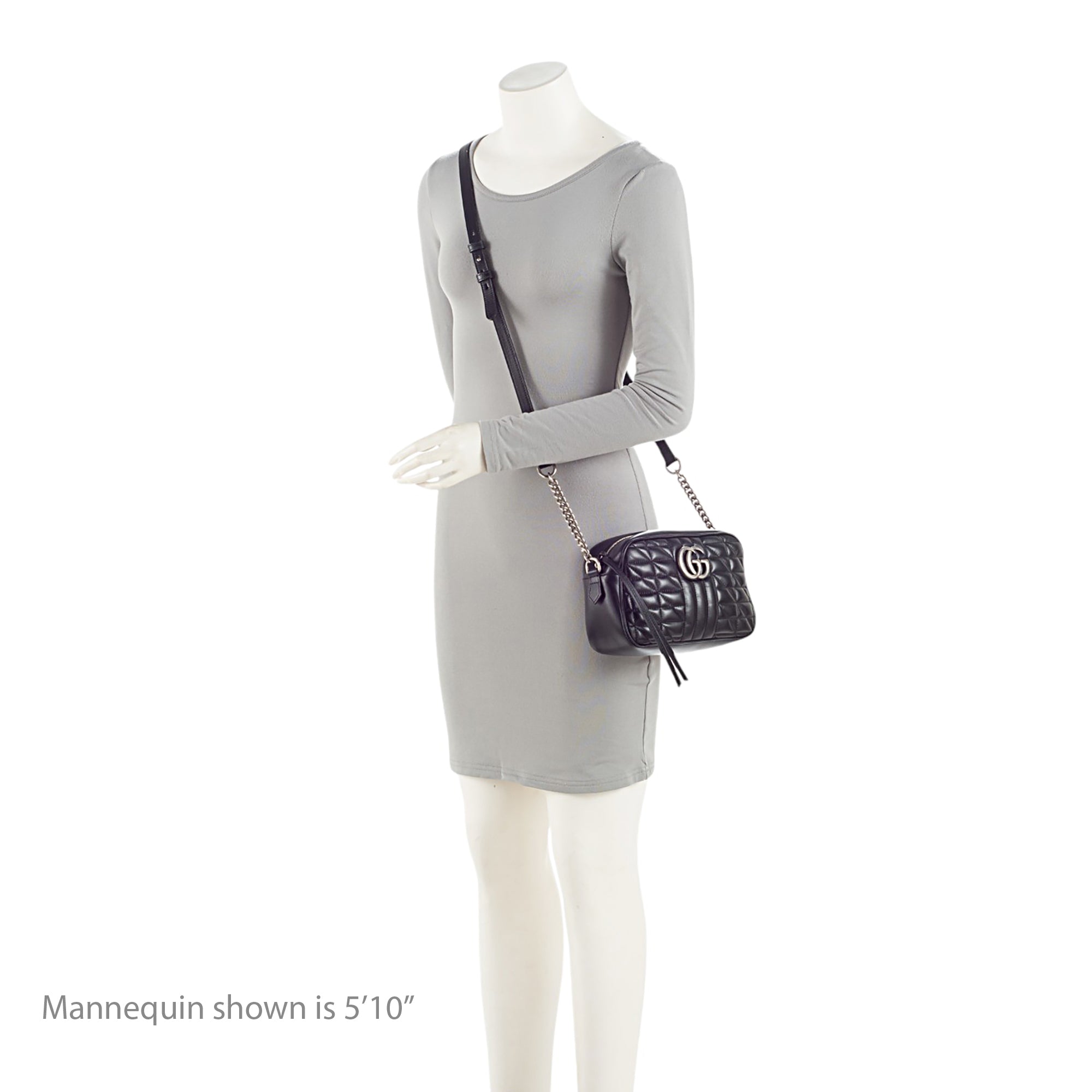 Gucci Mixed Matelasse Leather GG Marmont Aria Small Shoulder Bag (SHF-9Mi1xp)