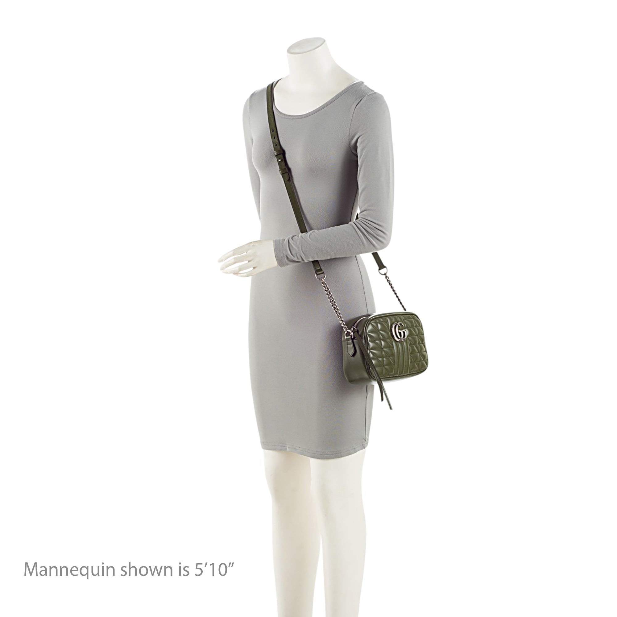 Gucci Mixed Matelasse Leather GG Marmont Aria Small Shoulder Bag